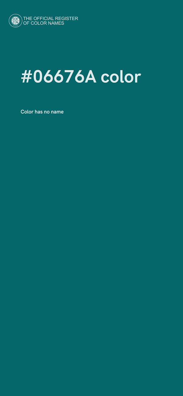 #06676A color image