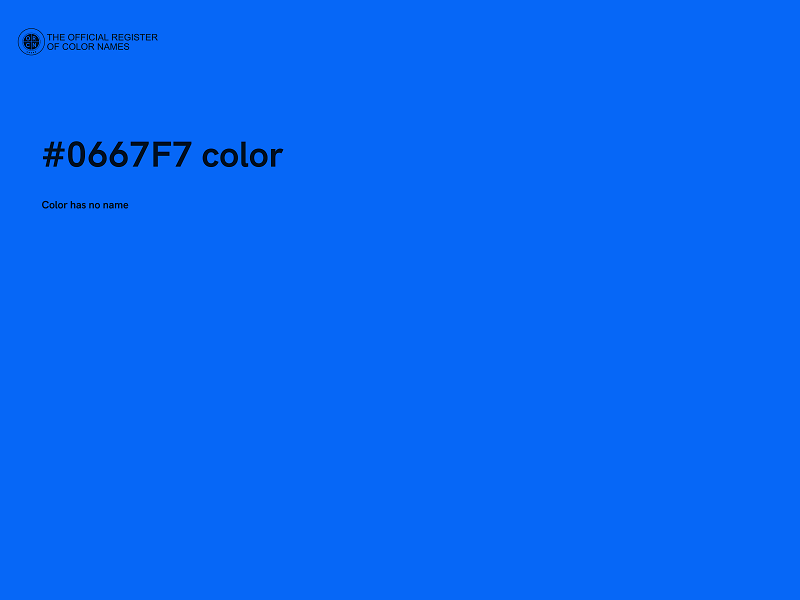 #0667F7 color image