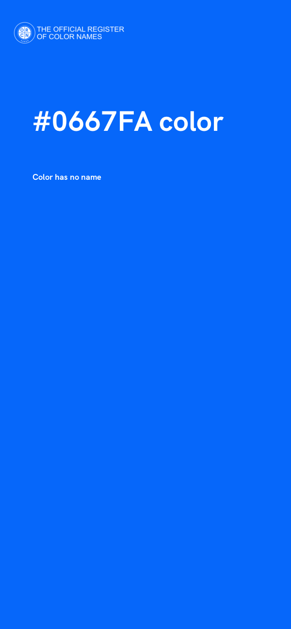 #0667FA color image