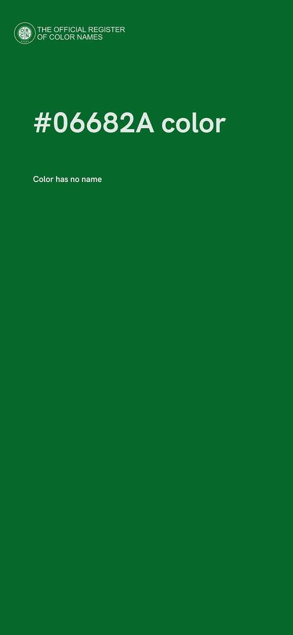 #06682A color image