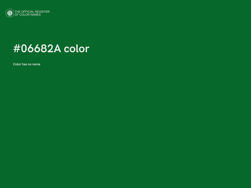 #06682A color image