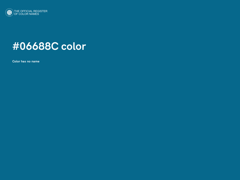 #06688C color image