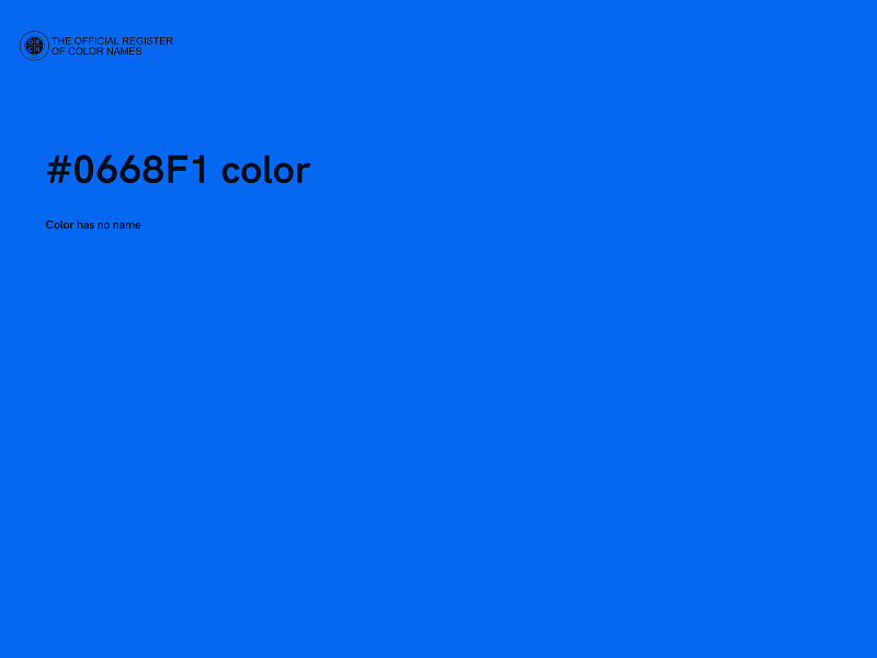 #0668F1 color image