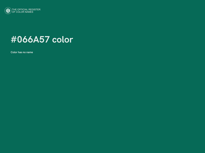 #066A57 color image