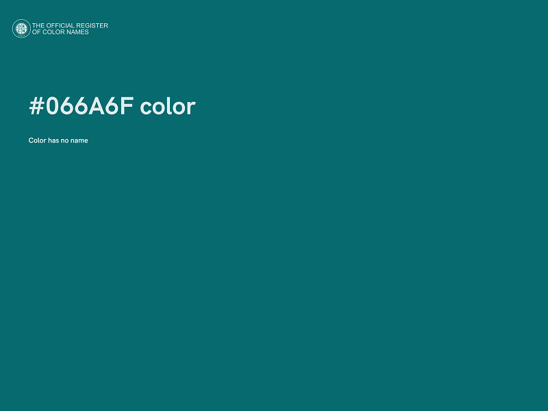 #066A6F color image