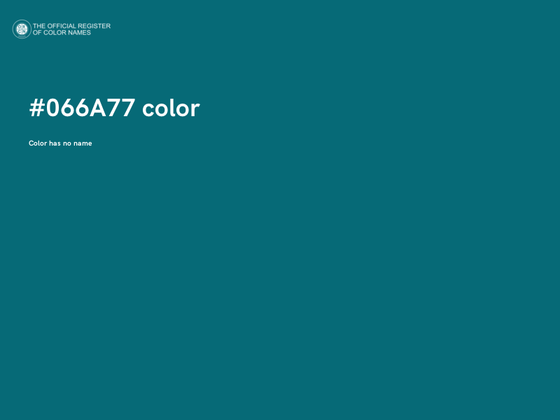#066A77 color image