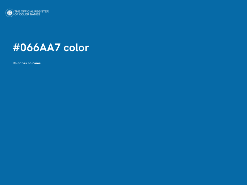 #066AA7 color image