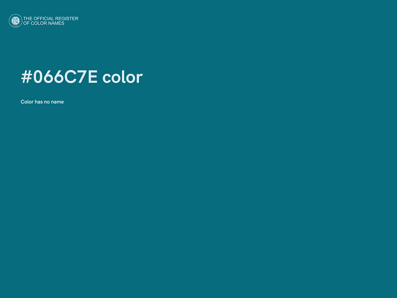#066C7E color image