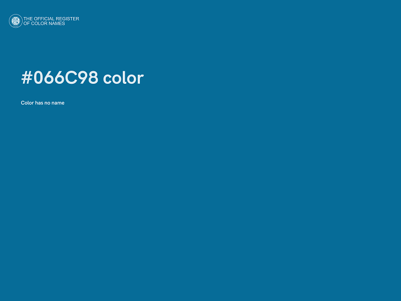 #066C98 color image