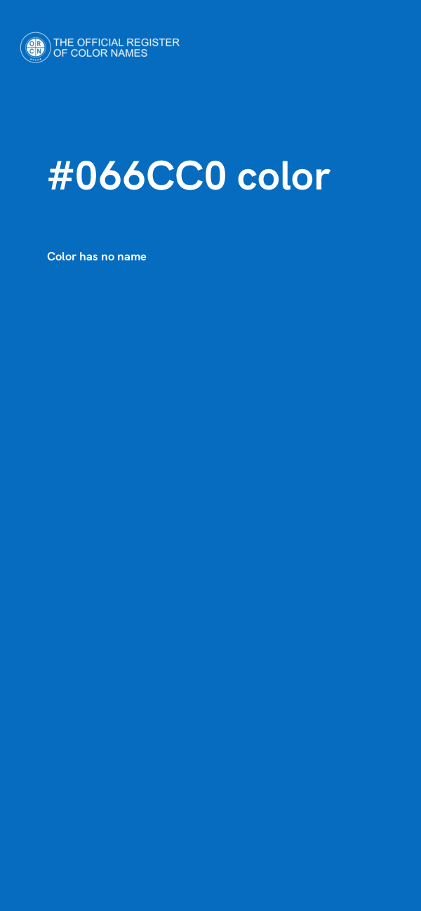 #066CC0 color image