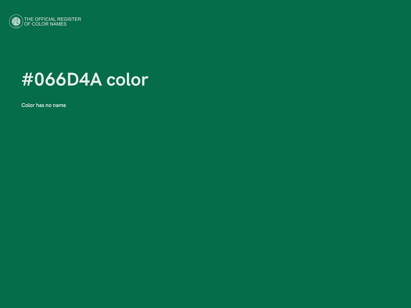 #066D4A color image