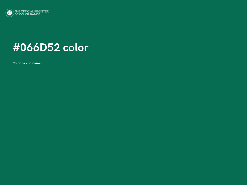 #066D52 color image