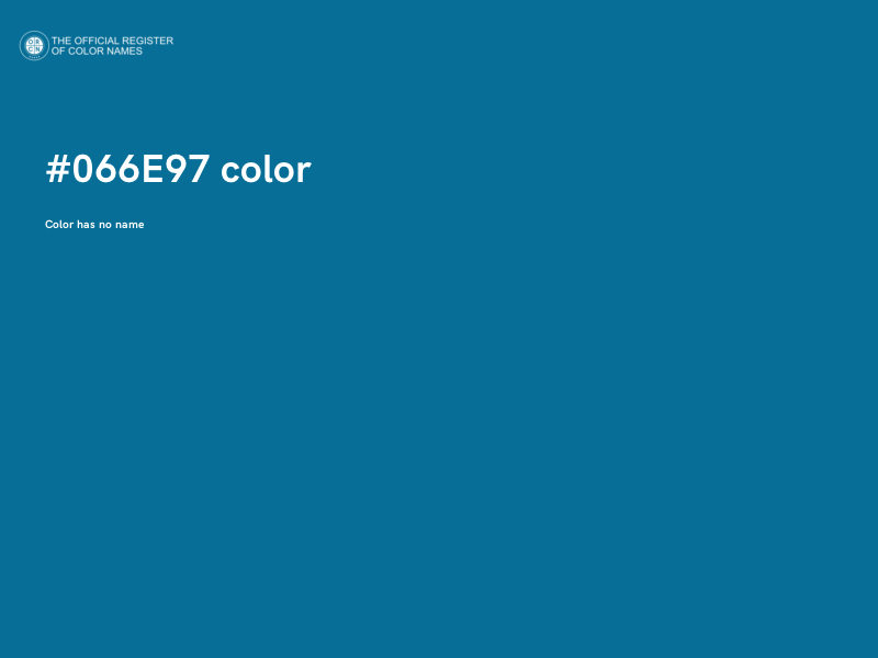 #066E97 color image
