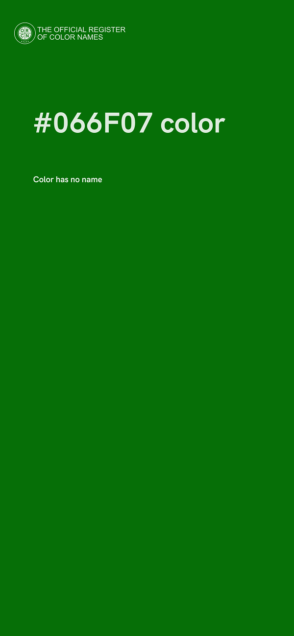 #066F07 color image