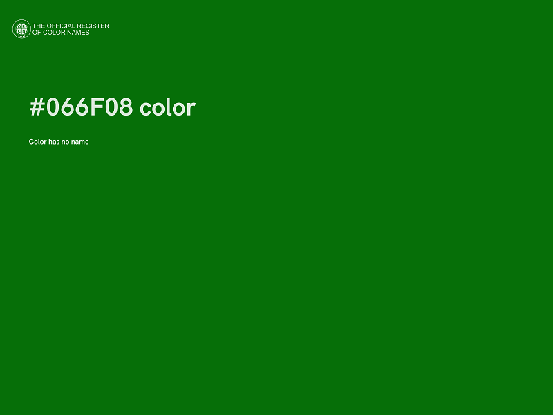 #066F08 color image