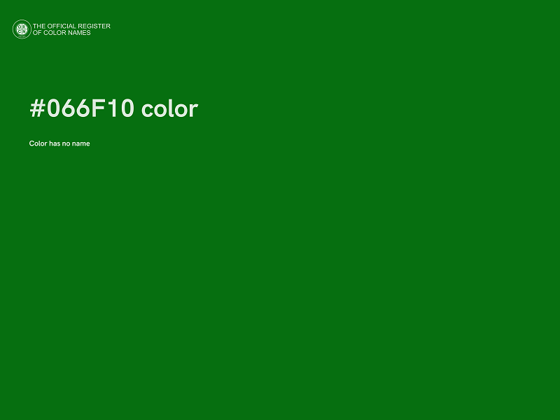 #066F10 color image