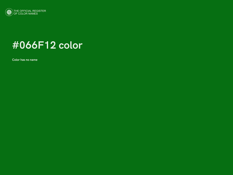 #066F12 color image