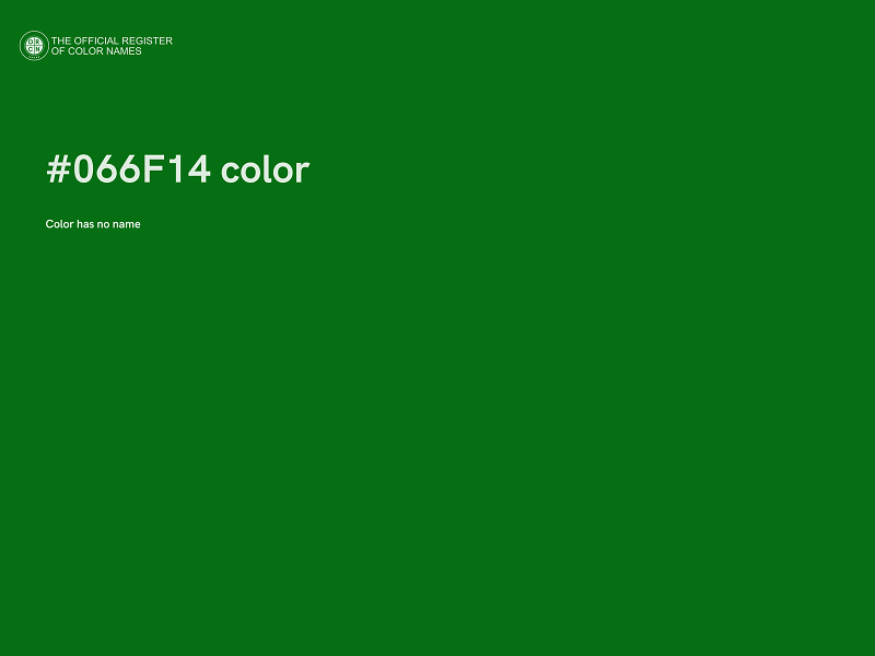 #066F14 color image