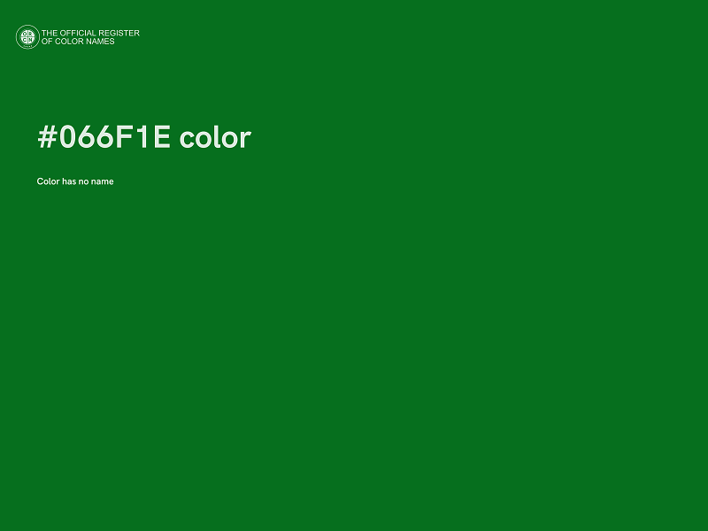 #066F1E color image