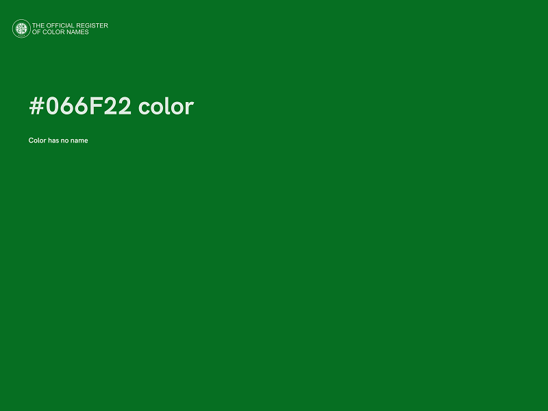 #066F22 color image