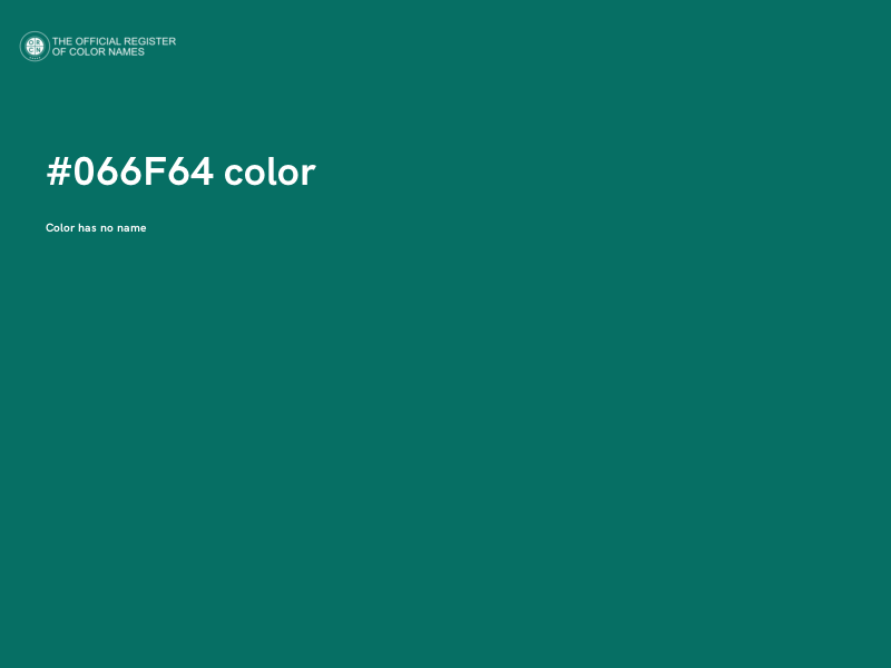 #066F64 color image