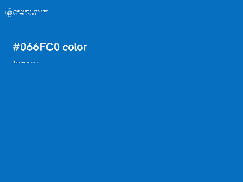 #066FC0 color image