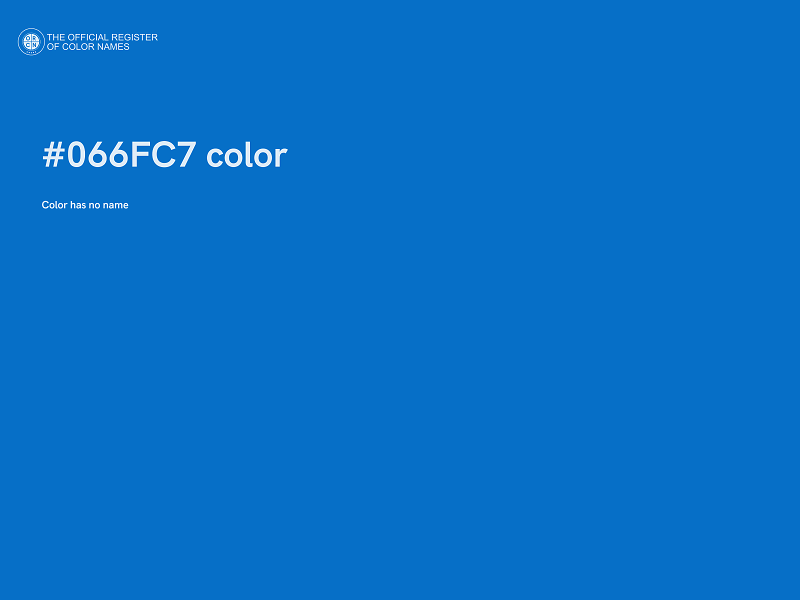 #066FC7 color image