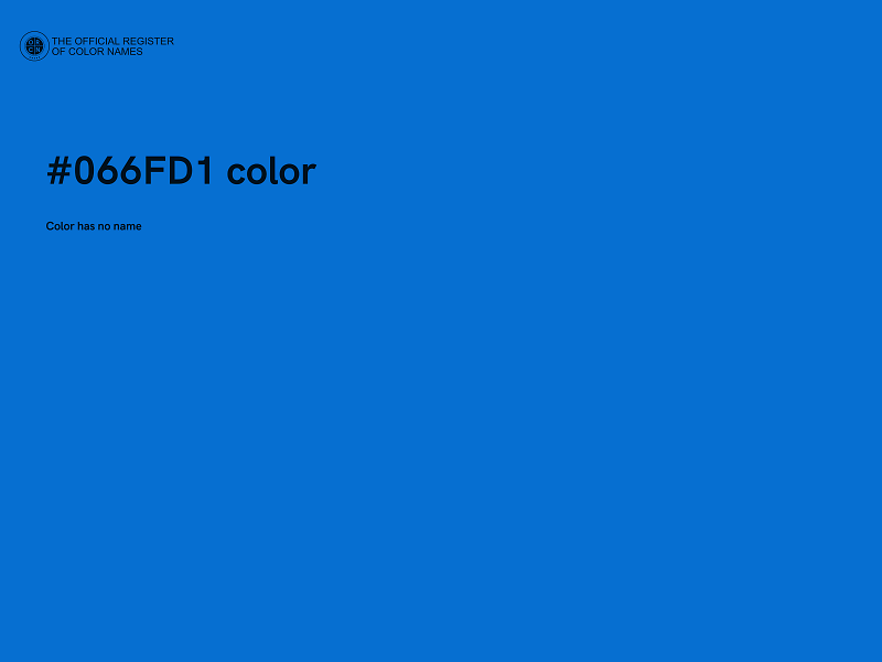 #066FD1 color image