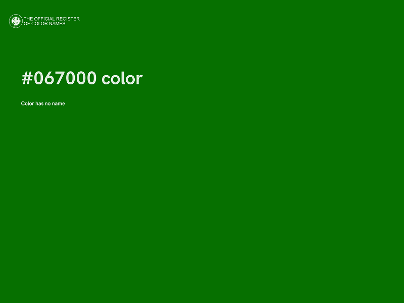 #067000 color image