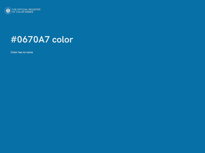 #0670A7 color image