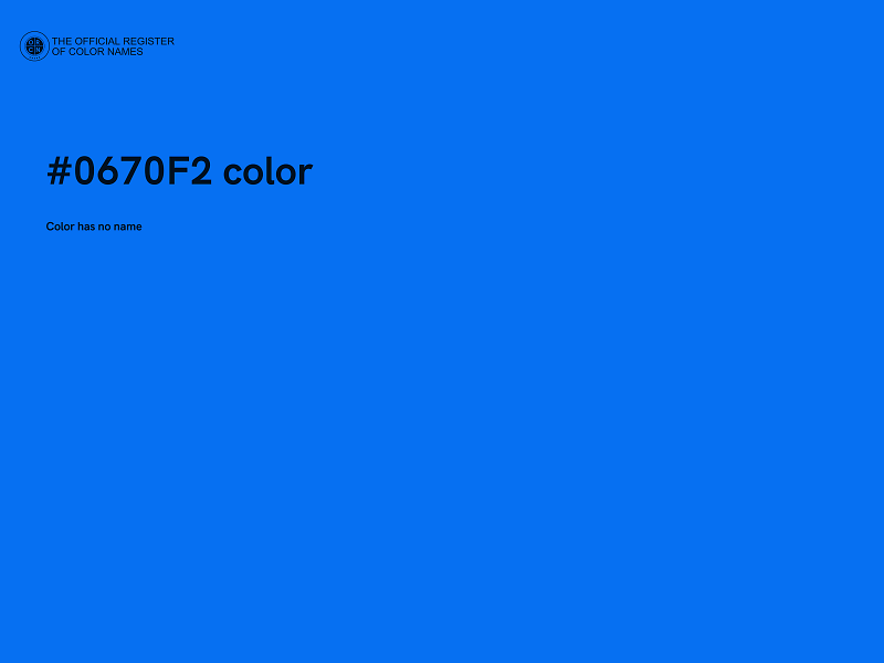 #0670F2 color image