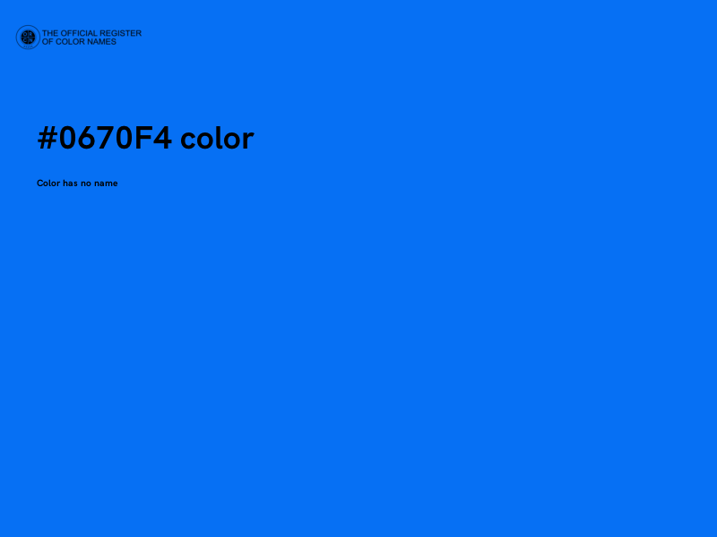 #0670F4 color image