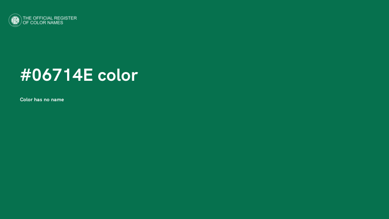 #06714E color image