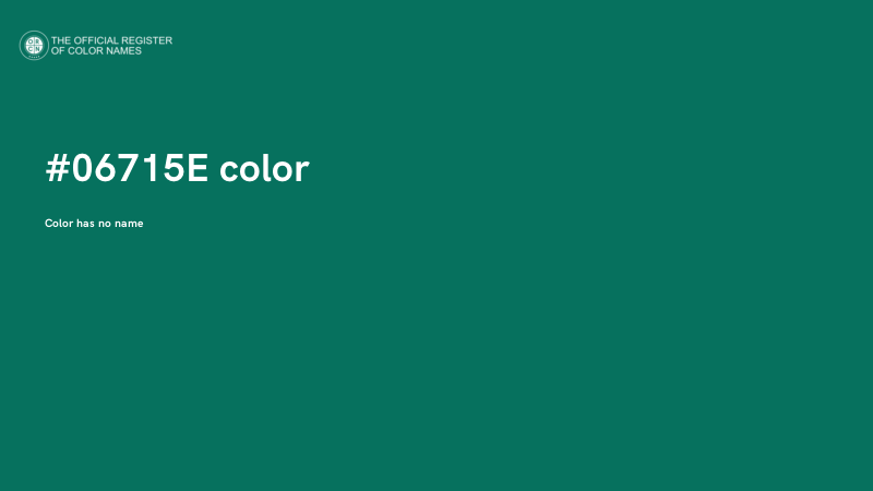 #06715E color image