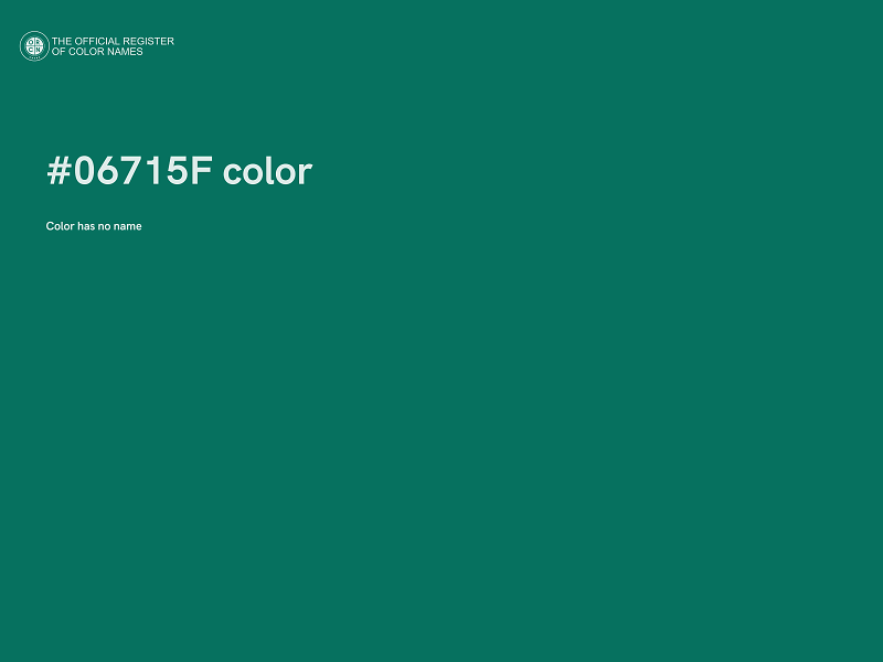 #06715F color image