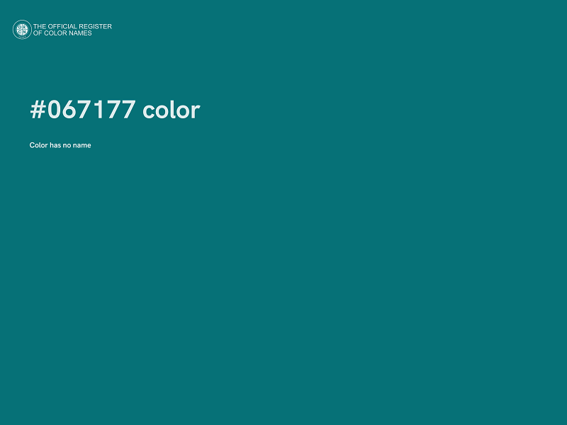#067177 color image