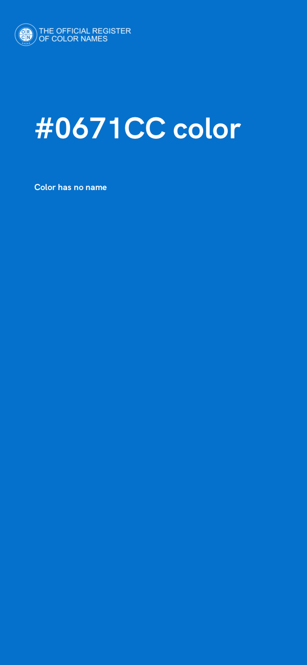 #0671CC color image