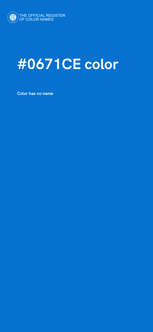 #0671CE color image