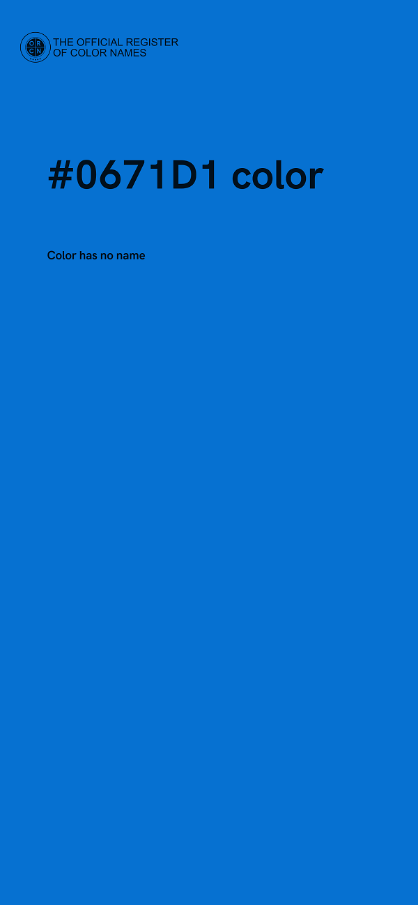 #0671D1 color image