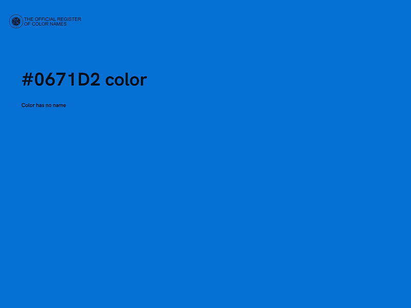 #0671D2 color image