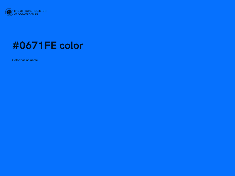 #0671FE color image