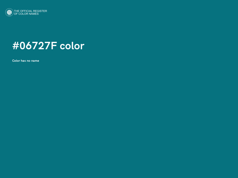 #06727F color image