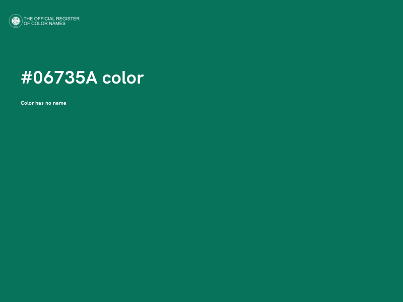 #06735A color image