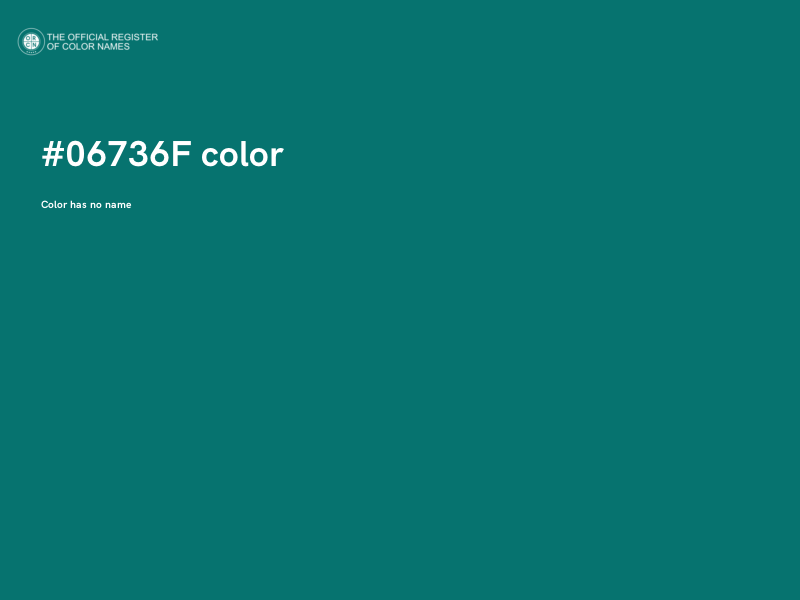 #06736F color image