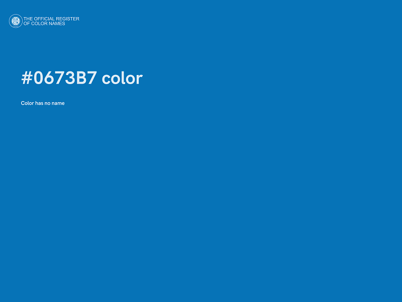#0673B7 color image