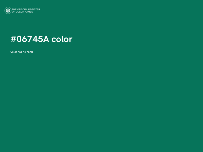 #06745A color image