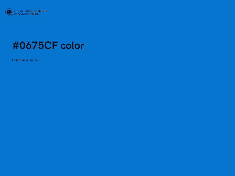 #0675CF color image