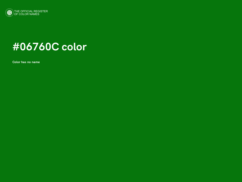 #06760C color image