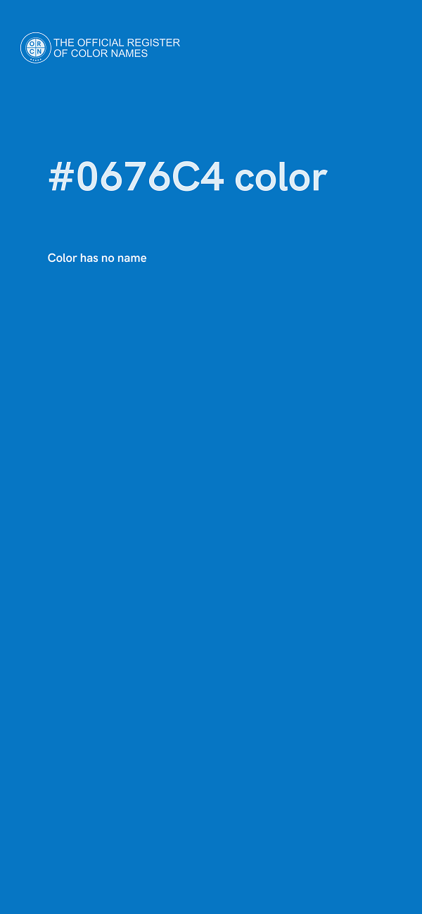 #0676C4 color image