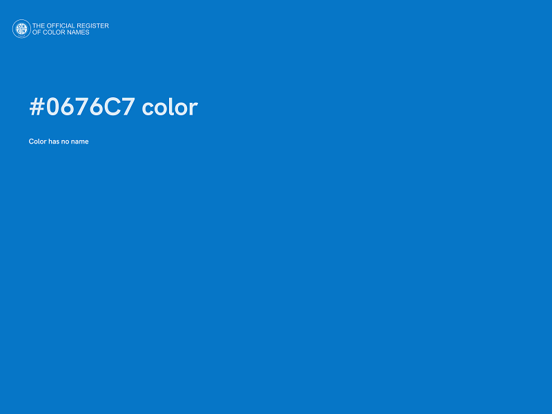 #0676C7 color image
